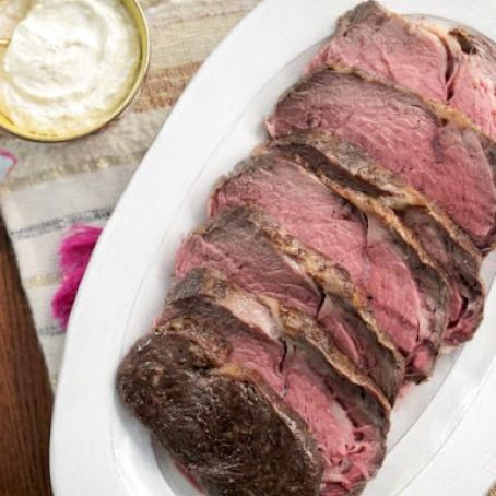 Prime Rib with Fresh Horseradish Sauce