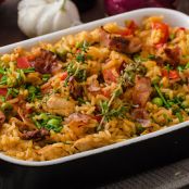 Spicy Cajun Chicken and Rice Casserole