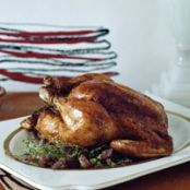 Roasted Chicken with Garlic-Thyme Butter