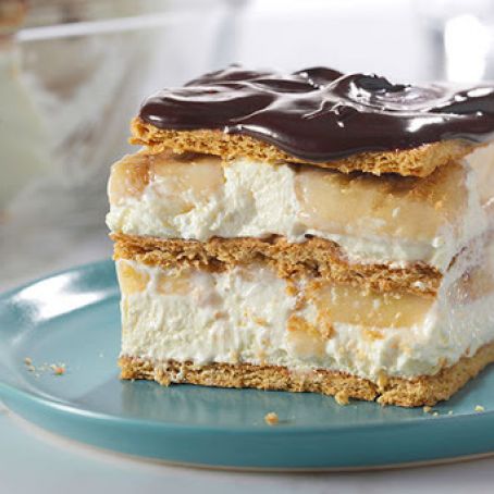 No-Bake Banana Eclair Cake