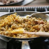 Corn and Cauliflower Sauteed in Bourbon Butter