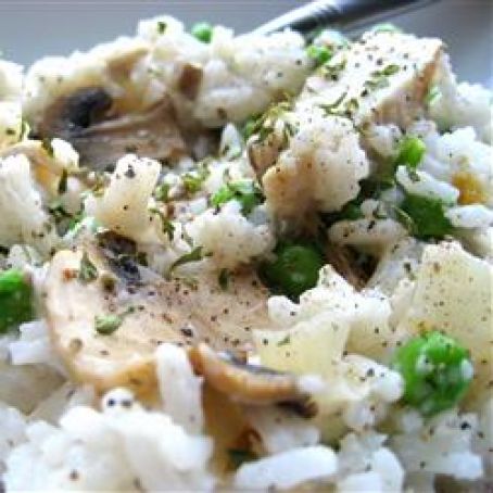 Mushrooms and Peas Rice