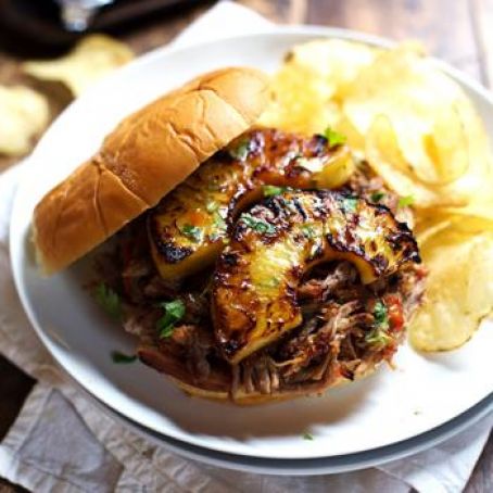 Grilled Pineapple Pork Sandwiches