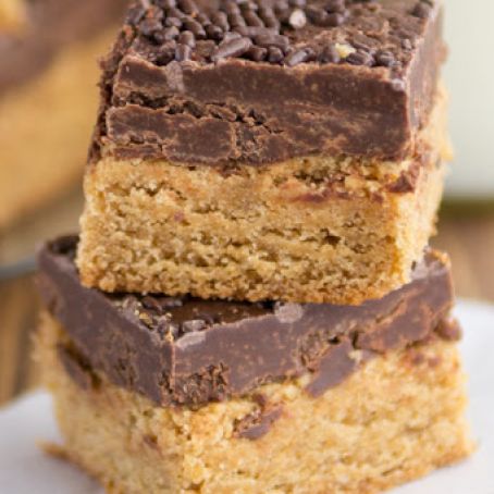 Peanut Butter Cookie Fudge Bars