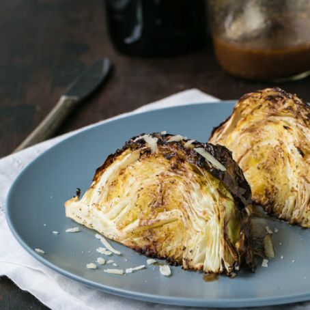 Roasted Cabbage Wedge Salad