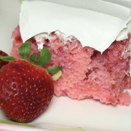 Strawberry Delight Poke Cake