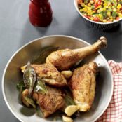 Pan-Roasted Chicken with Corn Relish