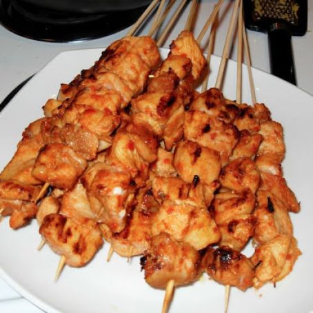 Spicy Chinese Chicken Kabobs