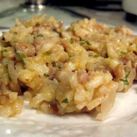 Spicy Sausage and Parmesan Risotto