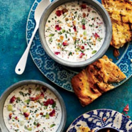 Chilled Persian Yogurt Soup