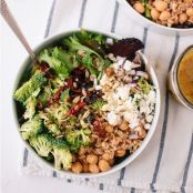Feed South Africa + Greek Salad with Broccoli and Sun-Dried Tomatoes