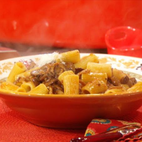 Lidia Bastianich's Mushroom Ragù Rigatoni