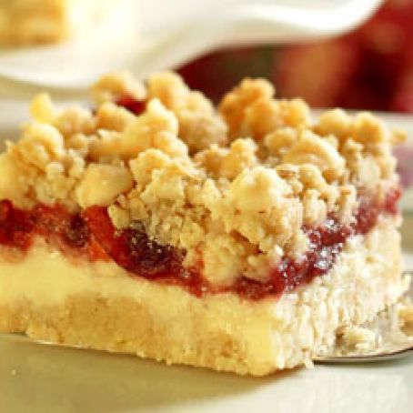 Cheesecake Cranberry Bars