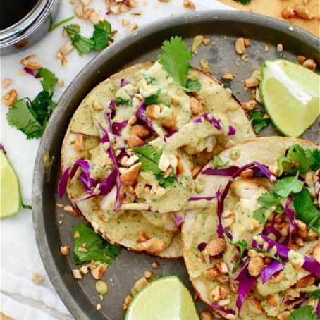 Tostadas-Chicken Thai Peanut
