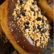 Peanut Butter Bourbon-Filled Doughnuts