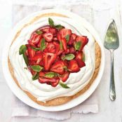Strawberry Shortcake With Basil