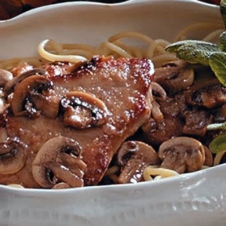 Veal Scaloppini with Marsala and Mushrooms