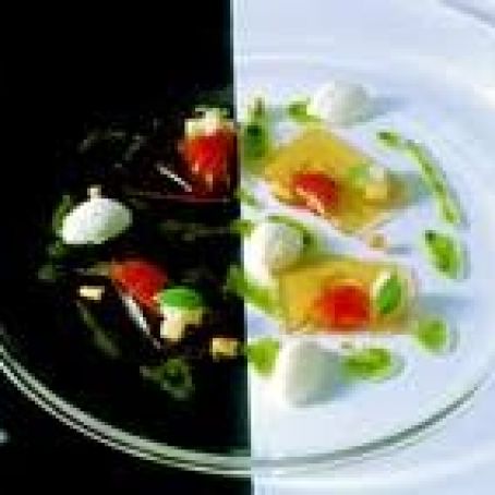 Consommé Turnovers with Pesto