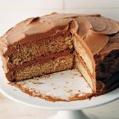 Cinnamon Cake with Chile-Chocolate Buttercream