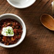 Slightly Smoky Mixed-Bean Chili