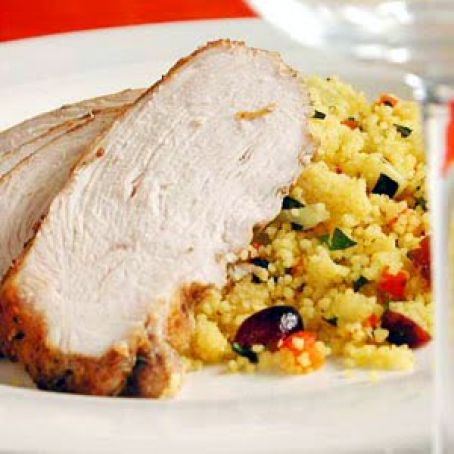Moroccan Turkey with Cranberry couscous