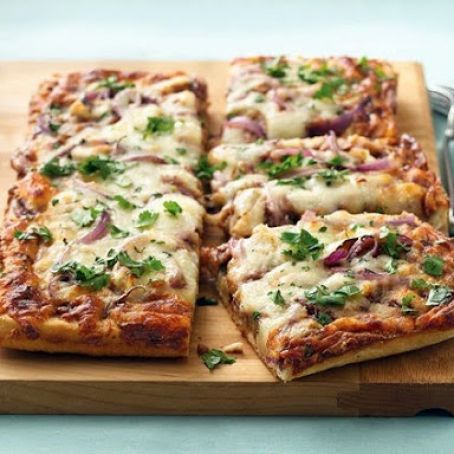 Pizza (Raspberry-Chipotle Barbecue Chicken)