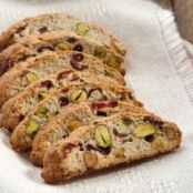 Cherry and Pistachio Biscotti