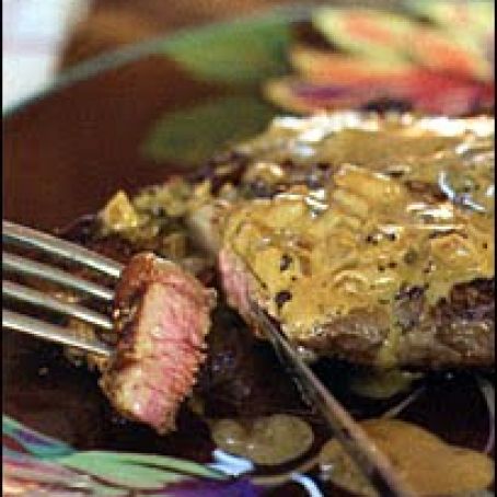 Pioneer Woman Ribeye Steak with Whiskey Cream Sauce