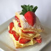 Puff Pastry Strawberry and Cream Napoleons