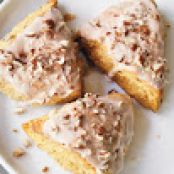 Pecan and Molasses Scones with Vanilla Glaze