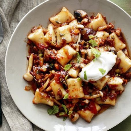 Gnocchi With Wild Mushroom Ragu (Food Network Mag)