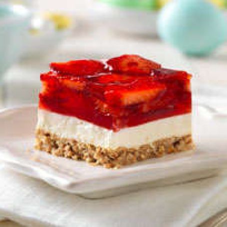 Strawberry Pretzel Squares