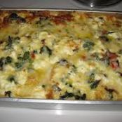 Corn Bread and Broccoli Rabe Strata
