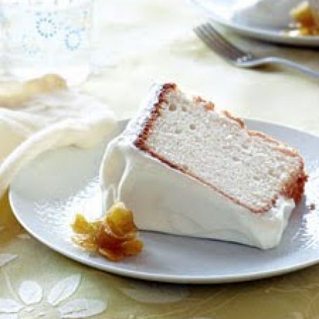 Lemony Angel Food Cake