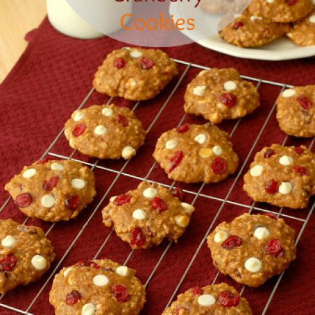 Pumpkin White Chocolate Cranberry Cookies