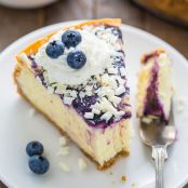 White Chocolate Blueberry Cheesecake