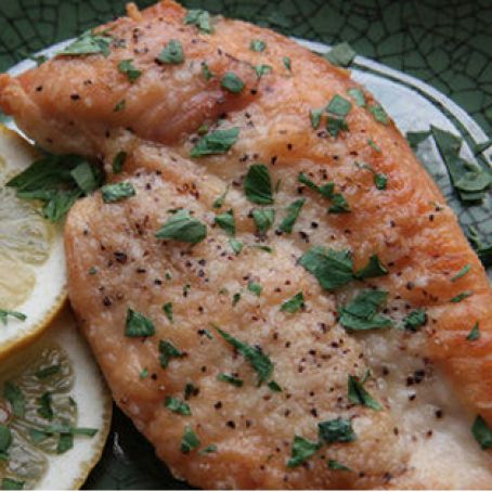 Chicken Cutlets Meuniere