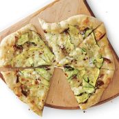 Zucchini and Caramelized Onion Pizza