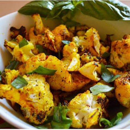 Roasted Turmeric Cauliflower
