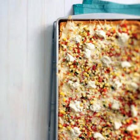 Three-Cheese Veggie Pizza