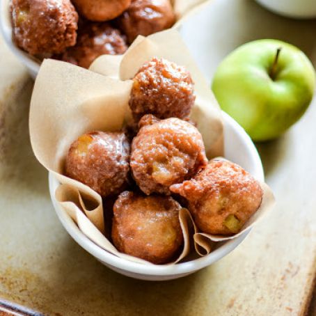 Glazed Cinnamon Apple Fritters