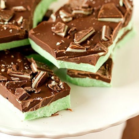 Grasshopper Mint Chocolate Bark