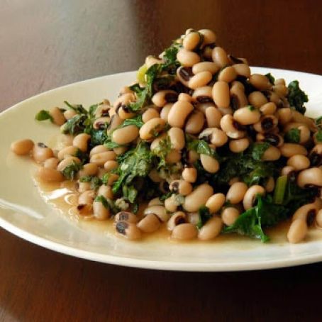 Black Eyed Peas and Kale