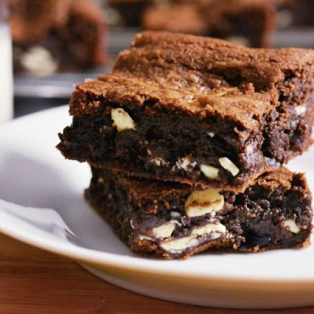 White Chocolate and Cherry Brownies