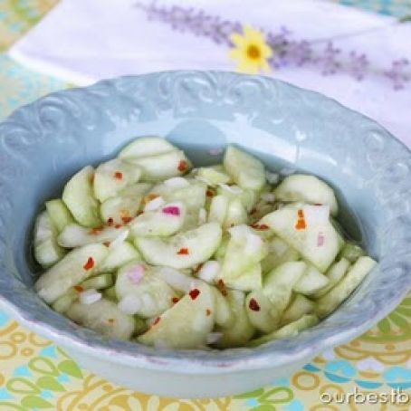 Cucumber Quarters in Sweet & Spicy Sauce for Two