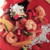 Garlic Ginger Shrimp Stir Fry