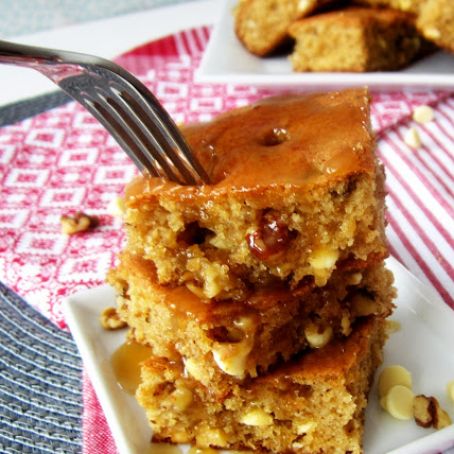 Maple Butter Bourbon Blondies