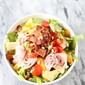 Chopped Salad with Bacon Buttermilk Dressing