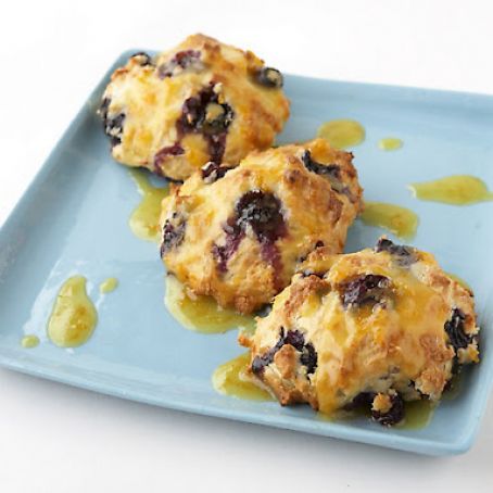 Orange Glazed Blueberry Scones