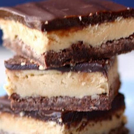 Honey-Roasted Peanut Butter Bars with Chocolate Ganache